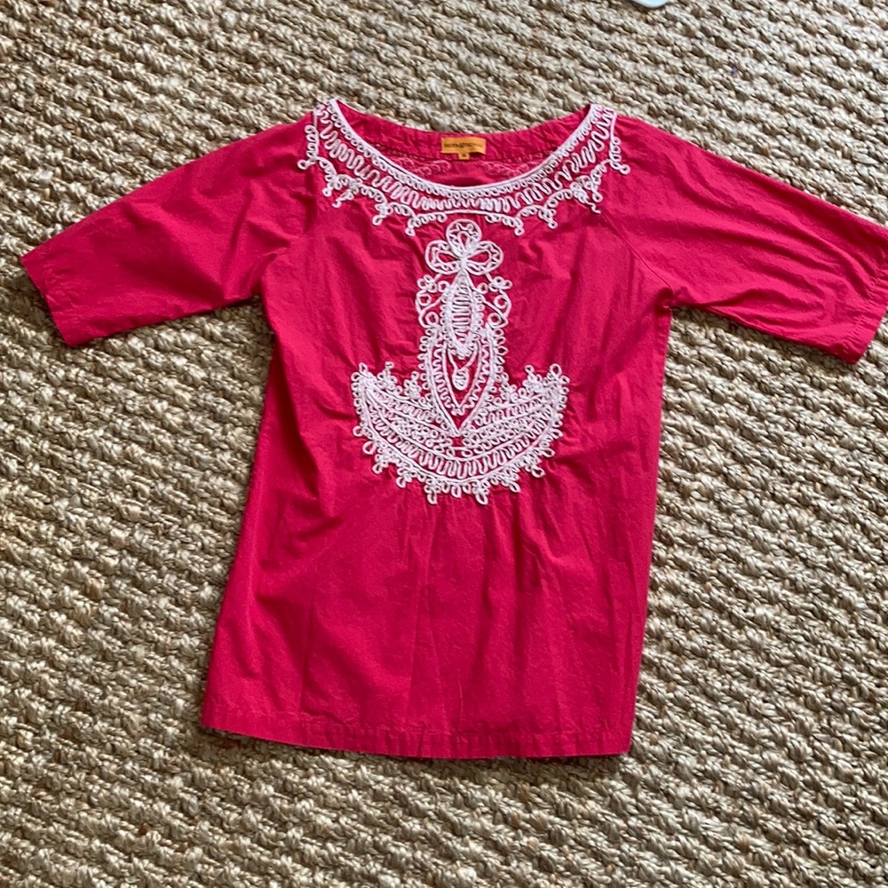 Roberta Freymann embroidered tunic. Size medium M